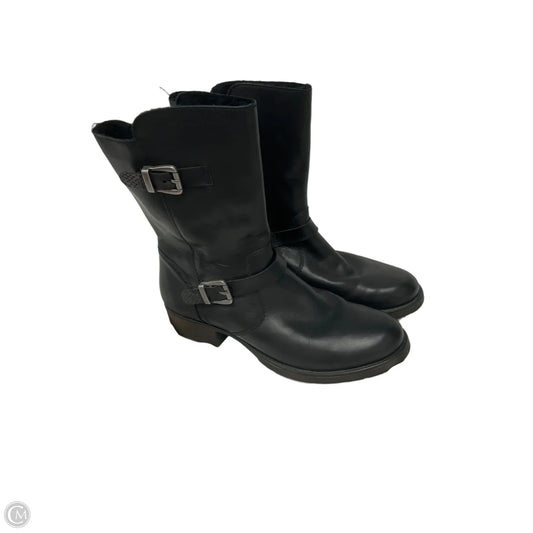 Boots Mid-calf Flats By Riekers In Black, Size: 11