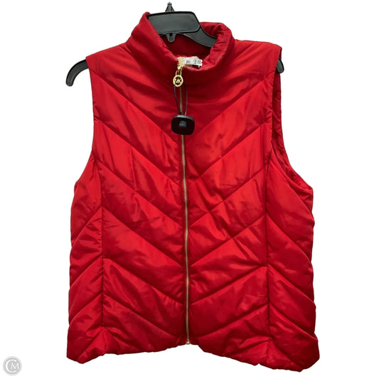 Vest Puffer & Quilted By Michael By Michael Kors In Red, Size: Xl
