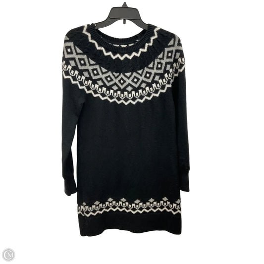 Dress Sweater By Loft In Black & White, Size: Xs