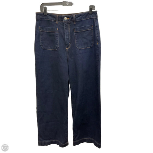Jeans Wide Leg By Loft In Blue Denim, Size: 8