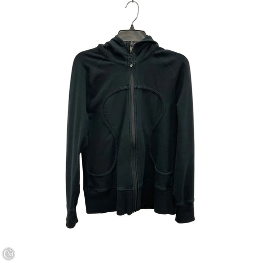 Athletic Jacket By Lululemon In Black, Size: L