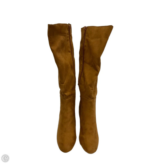 Boots Knee Heels By Coconuts In Orange, Size: 9