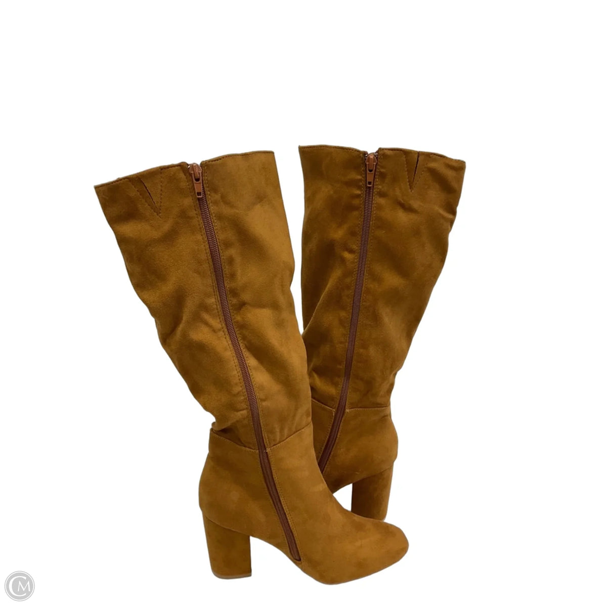 Boots Knee Heels By Coconuts In Orange, Size: 9