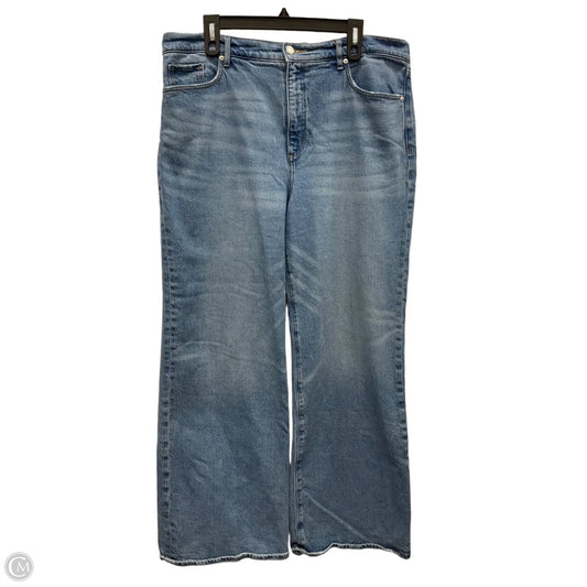 Jeans Wide Leg By Loft In Blue Denim, Size: 14