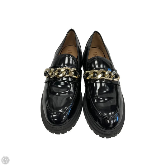 Shoes Flats By Inc In Black & Gold, Size: 9.5