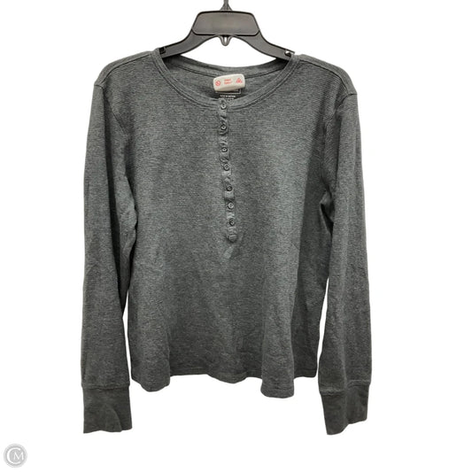Top Long Sleeve By L.l. Bean In Grey, Size: Xlp