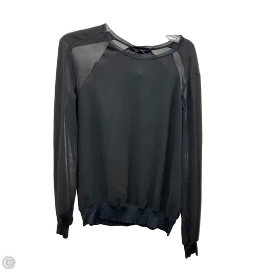 Top Long Sleeve By Bcbgmaxazria In Black, Size: S