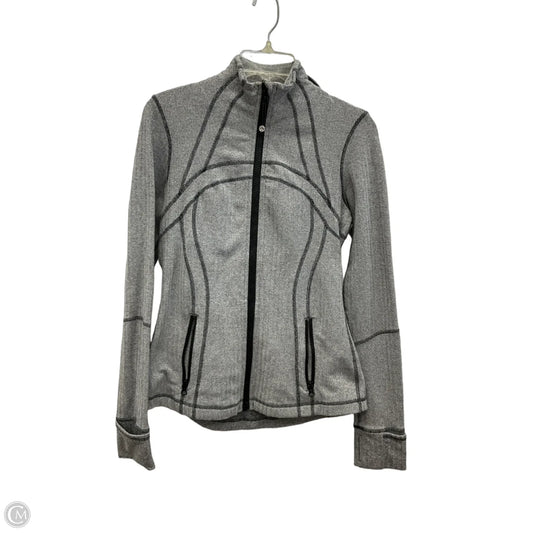 Athletic Jacket By Lululemon In Grey, Size: M