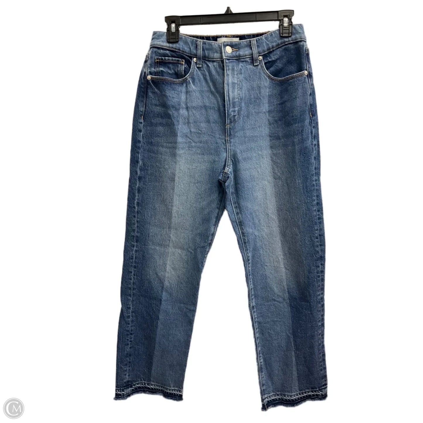 Jeans Flared By Loft In Blue Denim, Size: 6