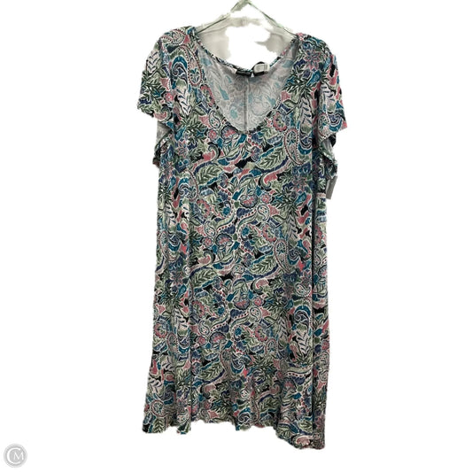 Dress Casual Short By Rachel Zoe In Floral Print, Size: 3x