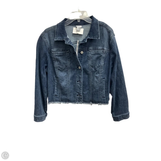 Jacket Denim By Chicos In Blue Denim, Size: M