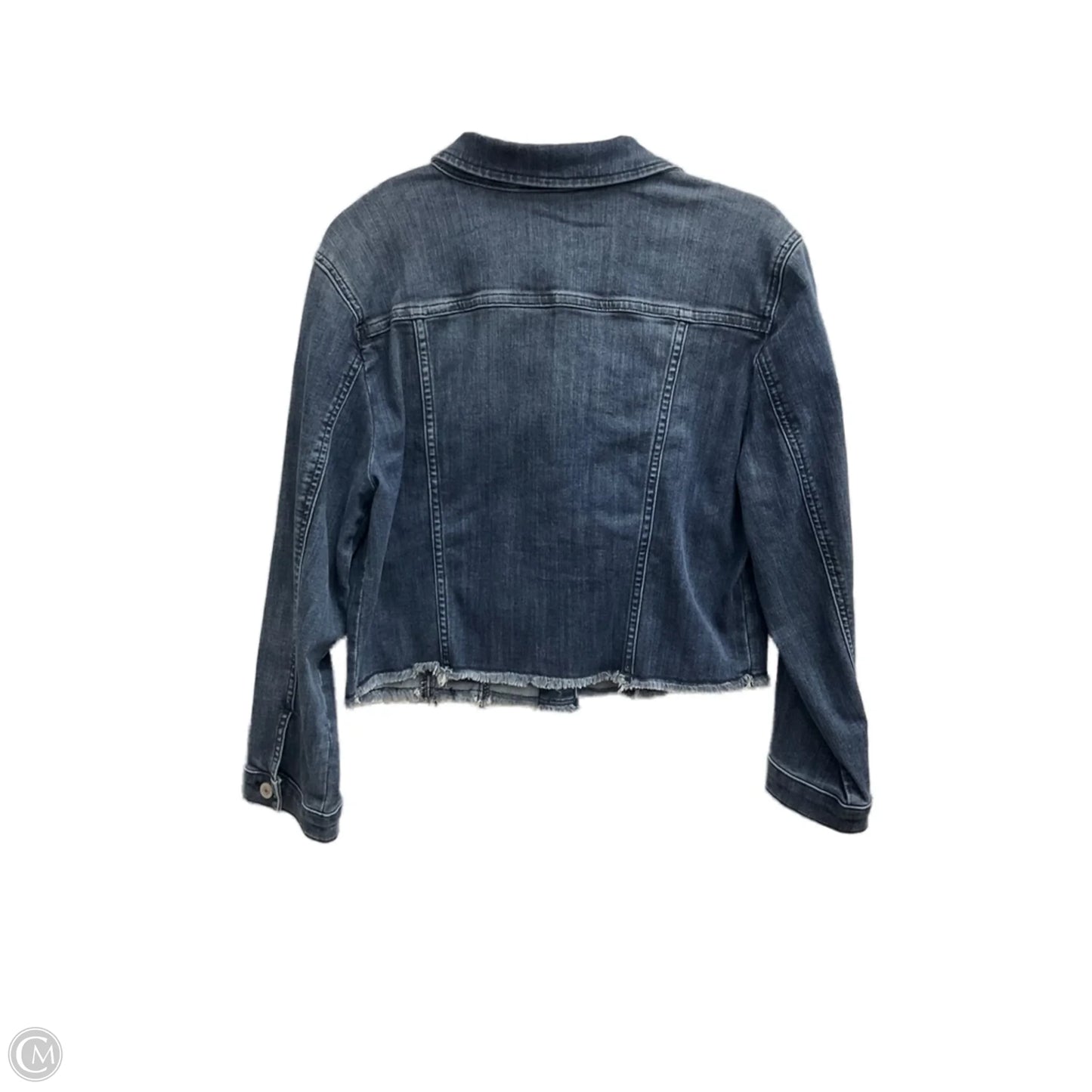 Jacket Denim By Chicos In Blue Denim, Size: M