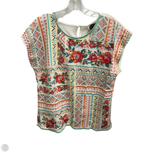 Top Short Sleeve By Savanna Jane In Multi-colored, Size: M