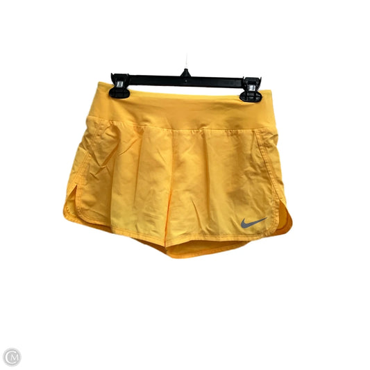 Athletic Shorts By Nike In Yellow, Size: S