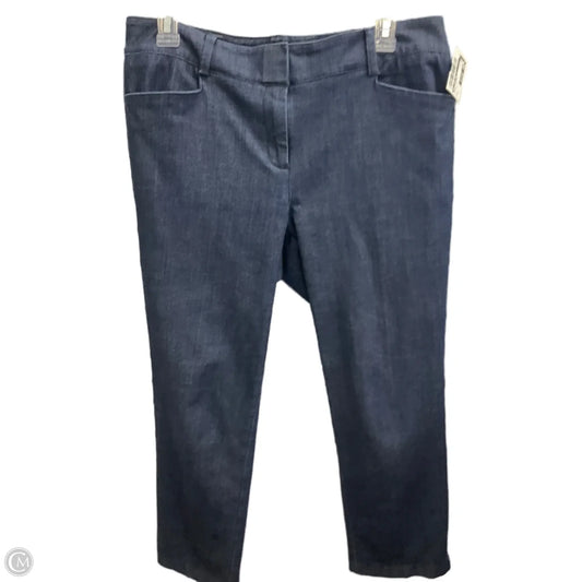 Jeans Straight By New York And Co In Blue Denim, Size: 4