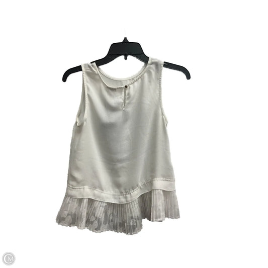 Top Sleeveless By Merona In White, Size: Xs