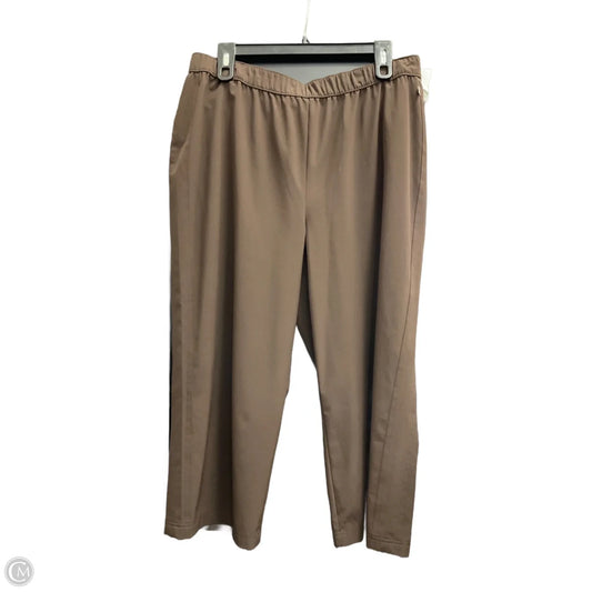 Athletic Capris By Zenergy By Chicos In Brown, Size: L