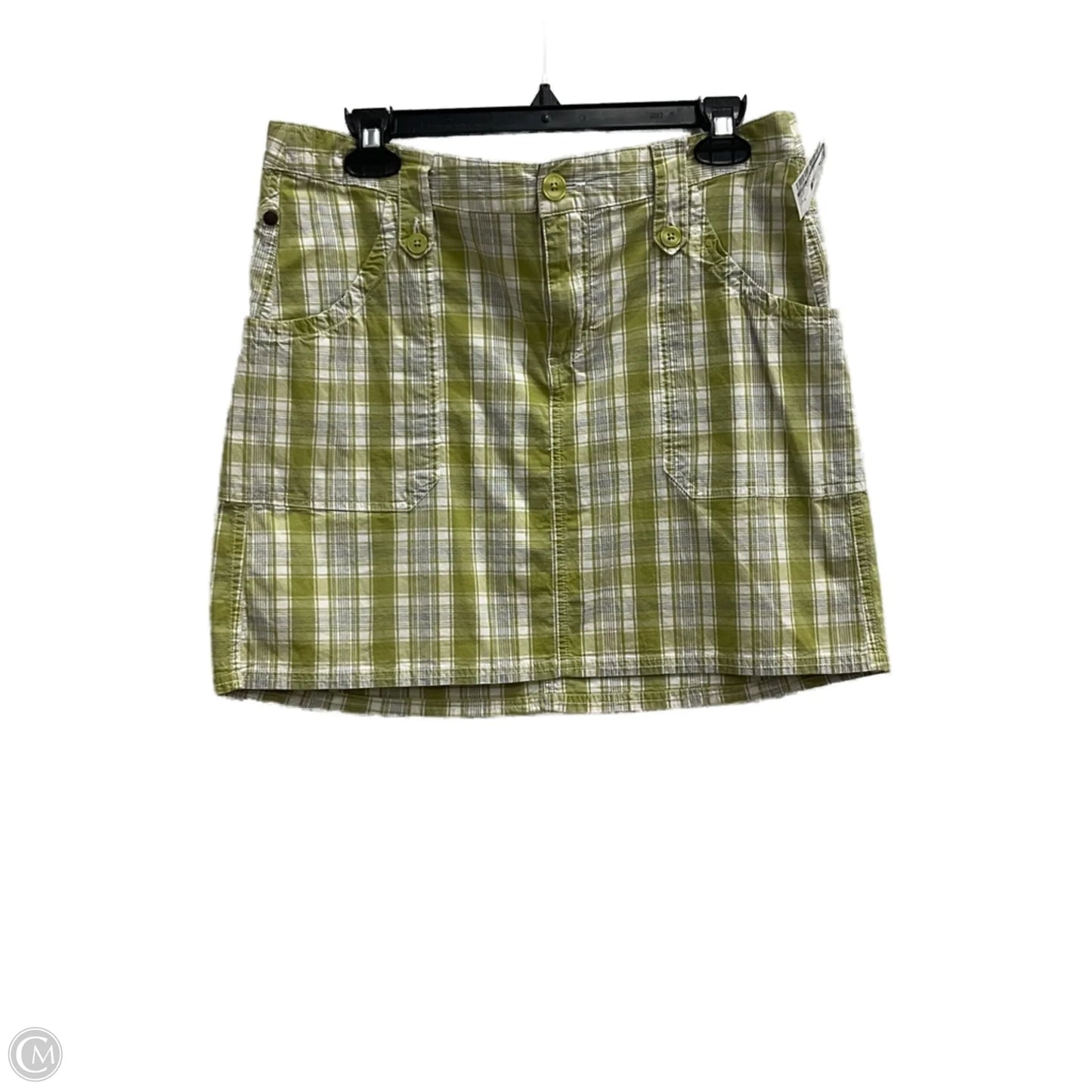 Skirt Mini & Short By Horny Toad In Green & White, Size: 8