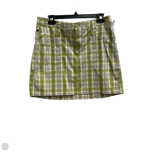 Skirt Mini & Short By Horny Toad In Green & White, Size: 8