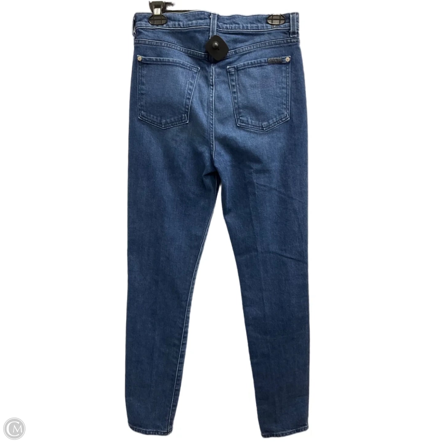 Jeans Skinny By 7 For All Mankind In Blue Denim, Size: 6