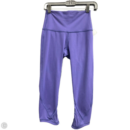 Athletic Capris By Lululemon In Purple, Size: 6