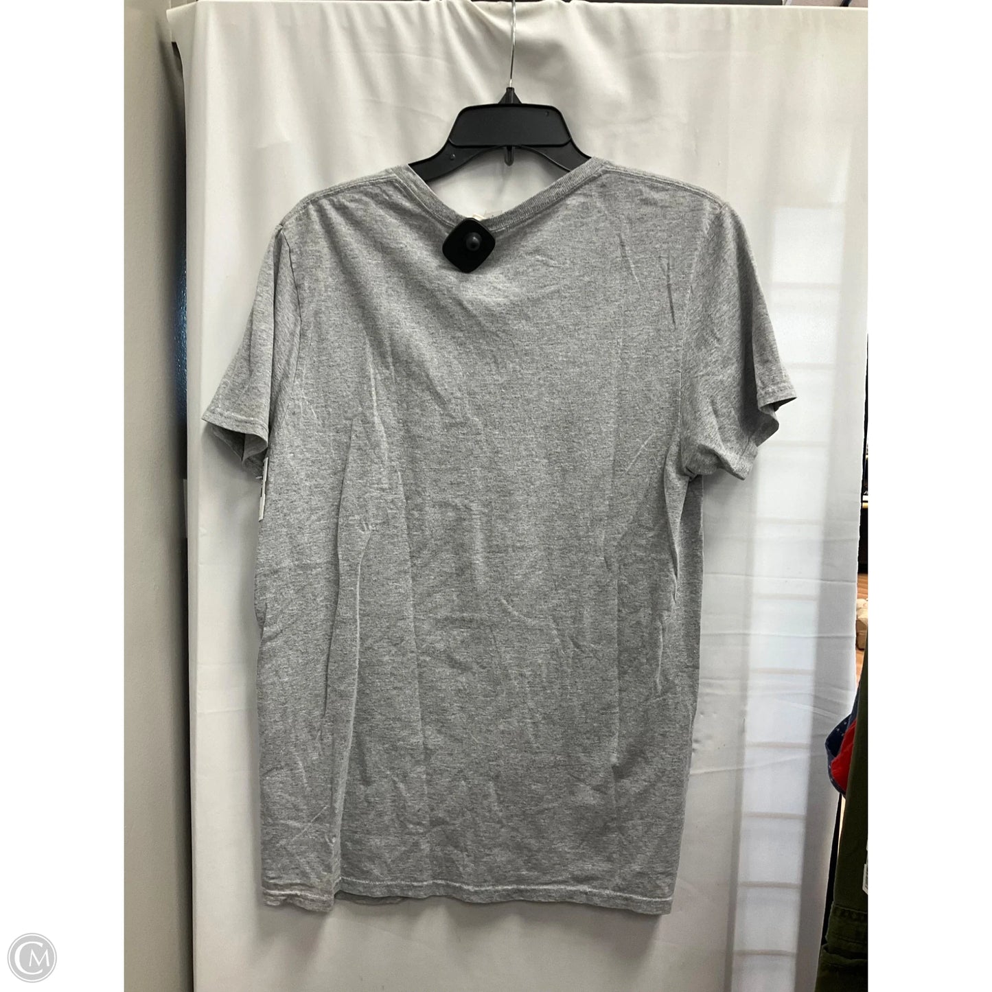 Top Short Sleeve By Fruit Of The Loom In Grey, Size: M