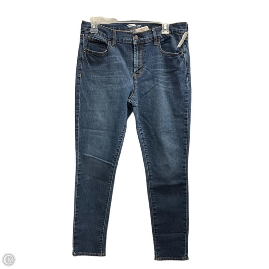Jeans Skinny By Old Navy In Blue Denim, Size: 10