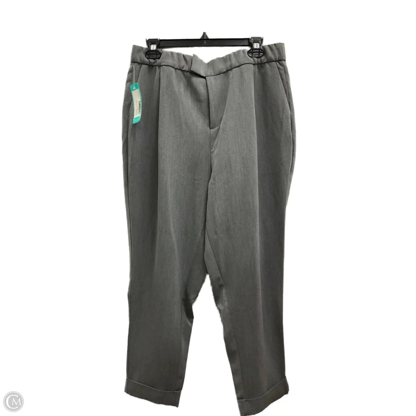 Pants Cropped By Clothes Mentor In Grey, Size: 14