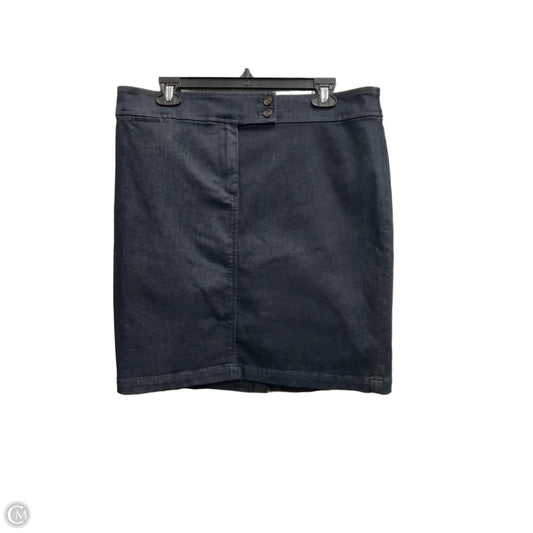 Skirt Midi By Talbots In Blue Denim, Size: 14p