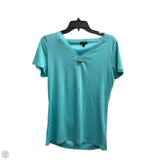 Top Short Sleeve Basic By Talbots In Blue, Size: M