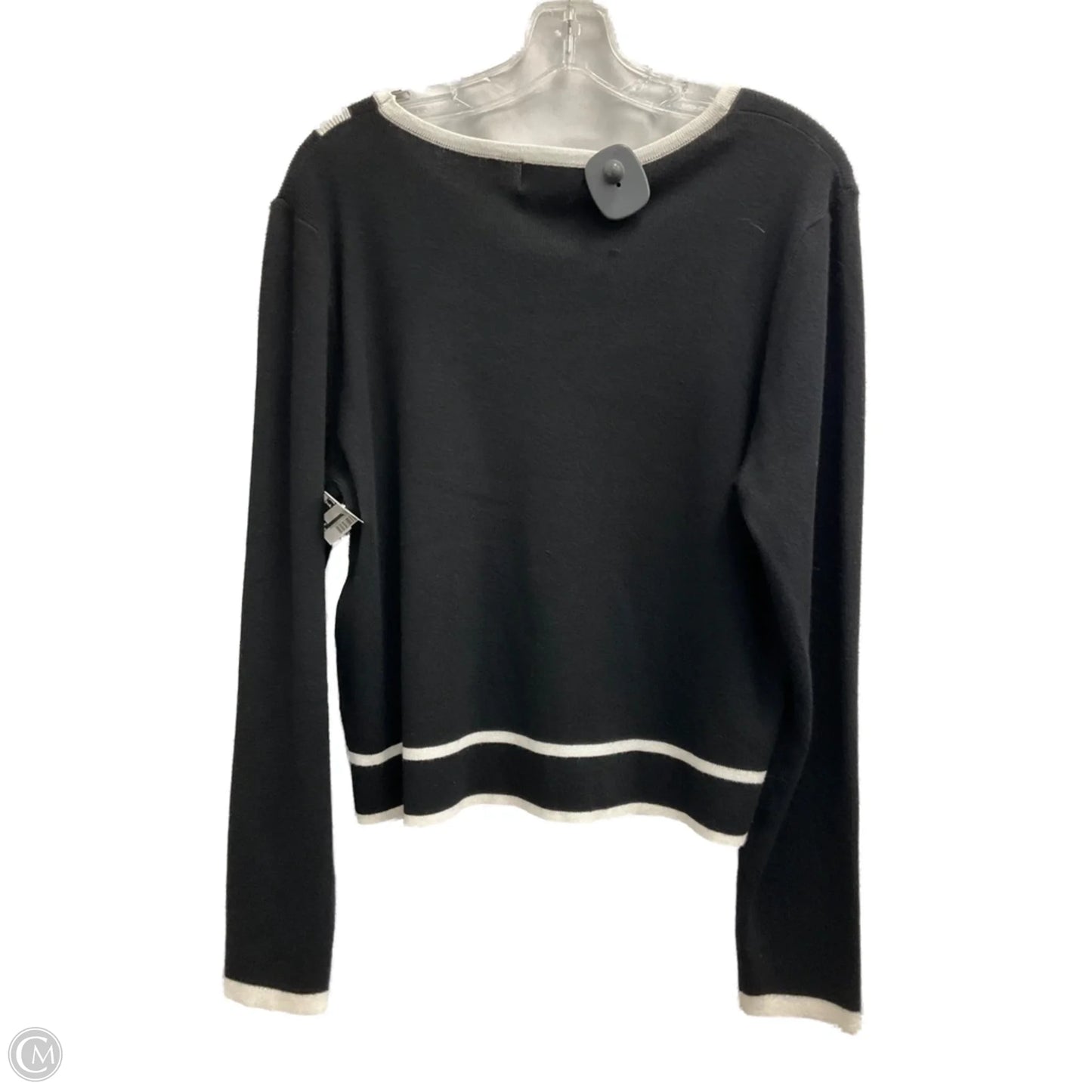 Top Long Sleeve By Truth In Black & White, Size: Xl