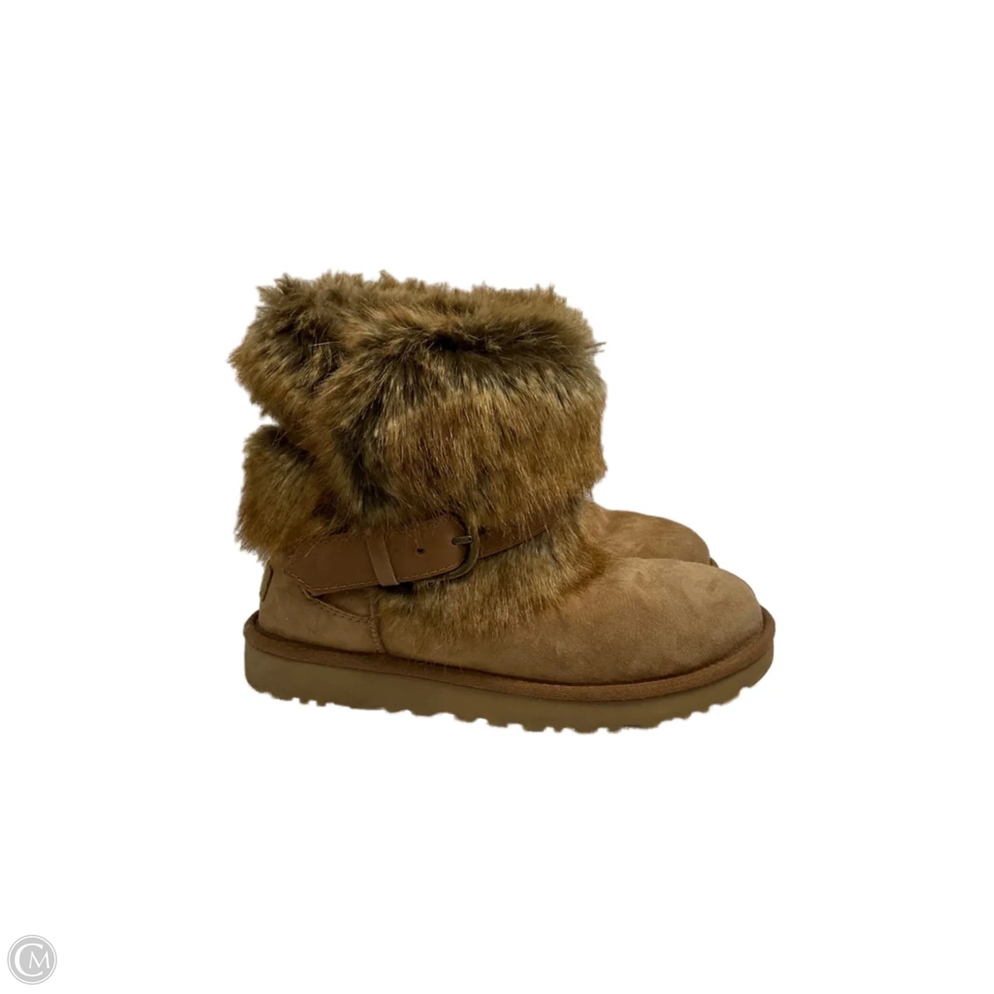 Boots Designer By Ugg In Brown, Size: 8