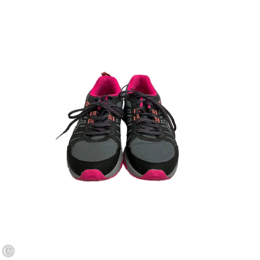 Shoes Athletic By Asics In Grey & Pink, Size: 8