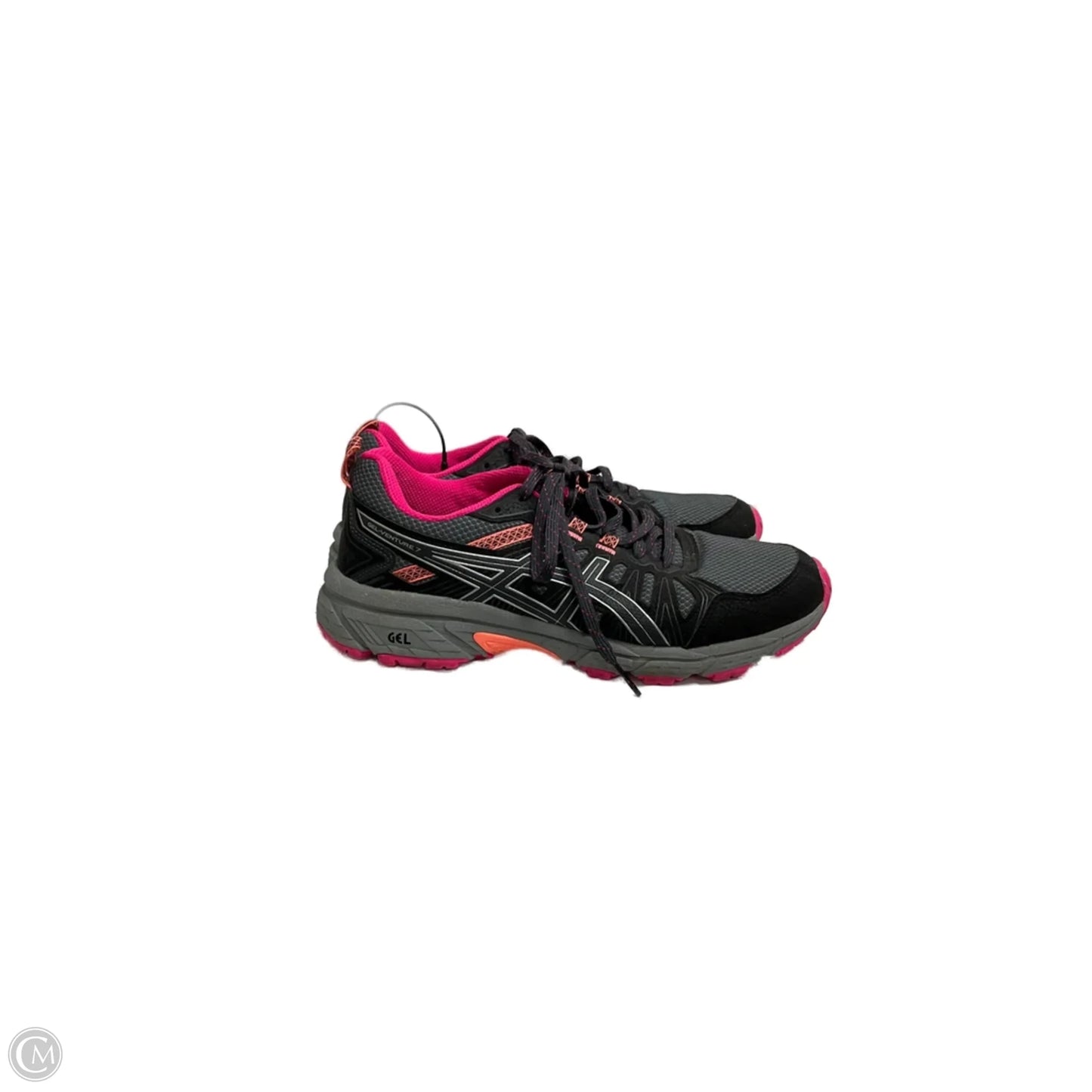 Shoes Athletic By Asics In Grey & Pink, Size: 8