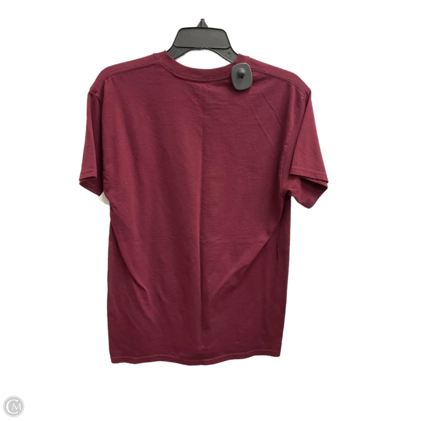 Top Short Sleeve By Gildan In Maroon, Size: M