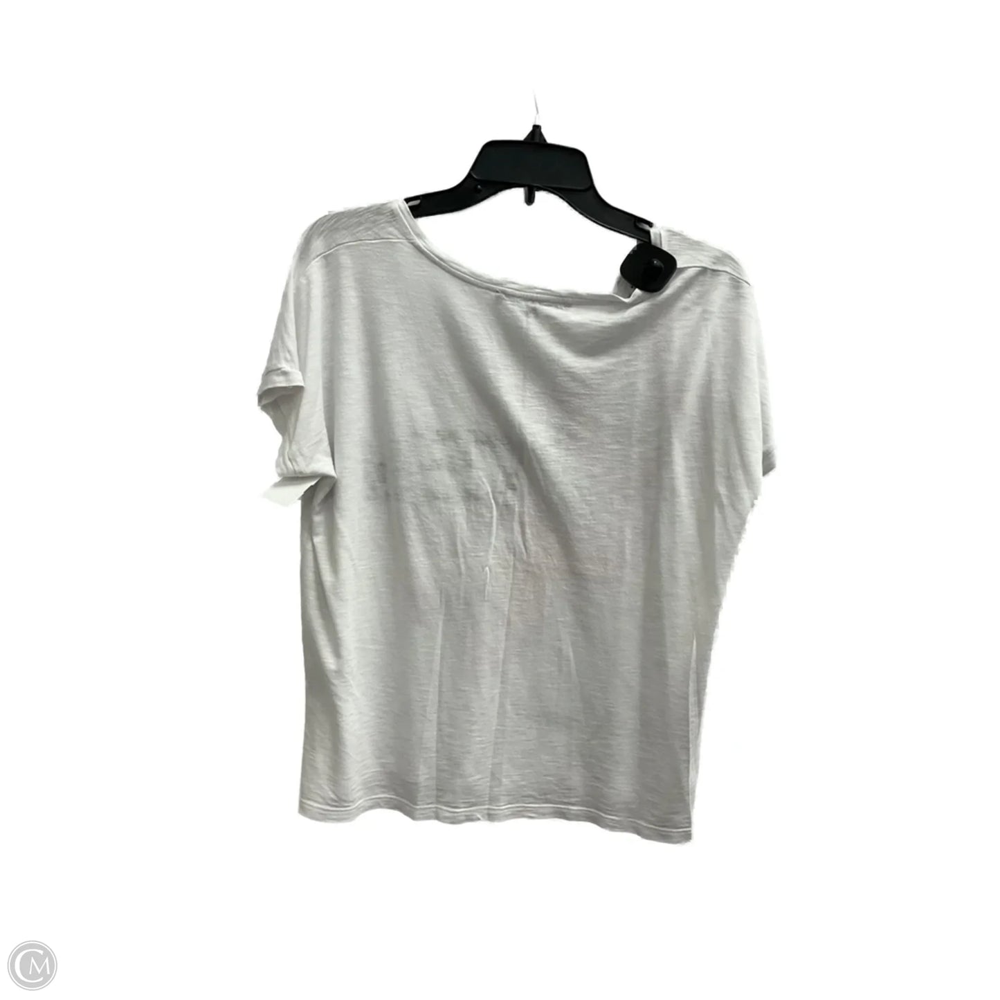 Top Short Sleeve By White House Black Market In Pink & White, Size: S