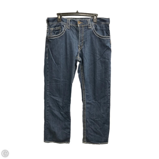 Jeans Flared By Silver In Blue Denim, Size: 2x