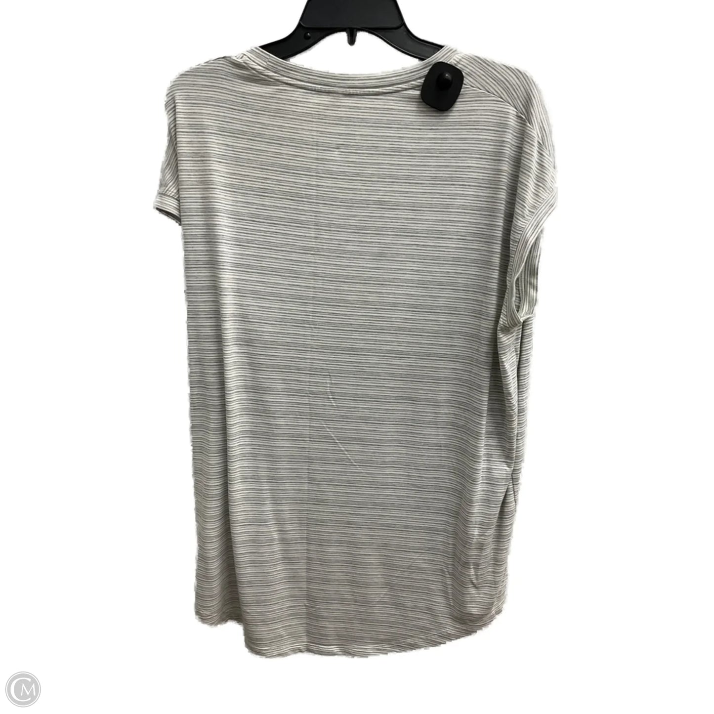 Athletic Top Short Sleeve By Athleta In Grey, Size: Xl