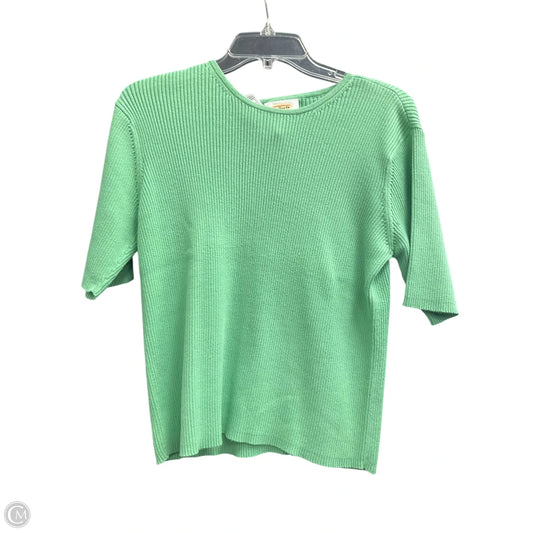 Top Short Sleeve By Talbots In Green, Size: L