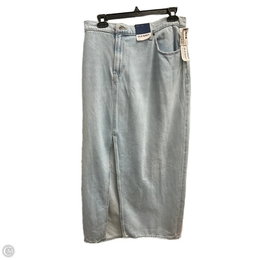 Skirt Maxi By Old Navy In Blue Denim, Size: 18