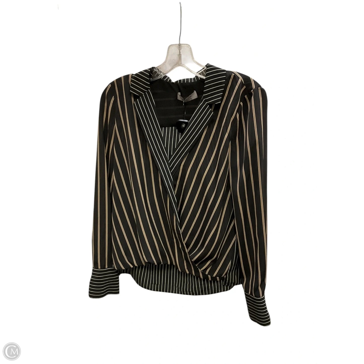 Top Long Sleeve By Bailey 44 In Black & Brown, Size: Xs