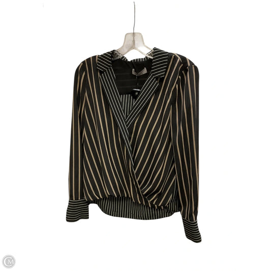 Top Long Sleeve By Bailey 44 In Black & Brown, Size: Xs