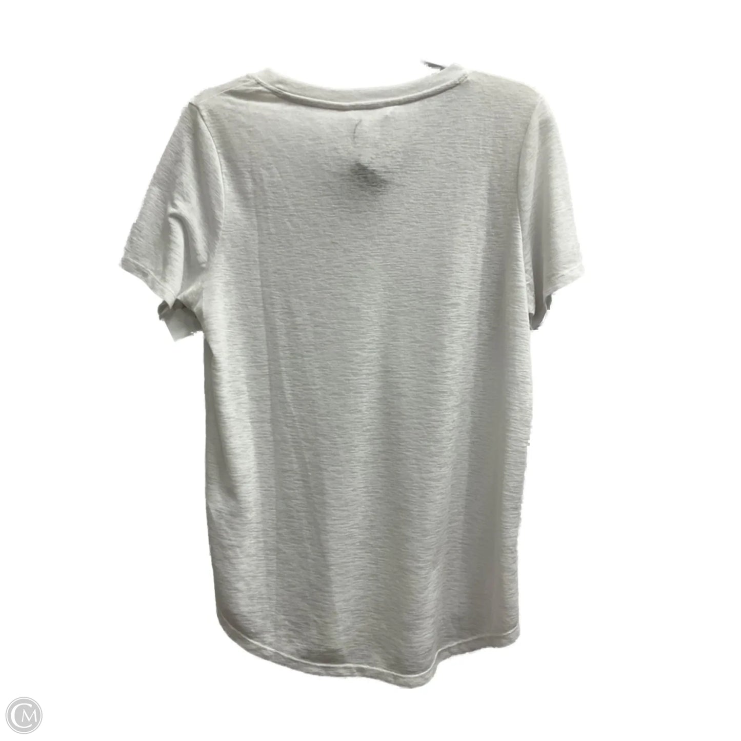 Athletic Top Short Sleeve By Athleta In White, Size: L