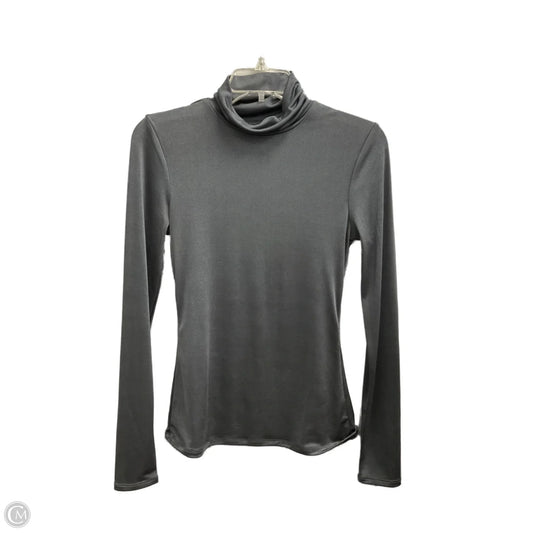 Top Long Sleeve By Bcbgmaxazria In Grey, Size: S
