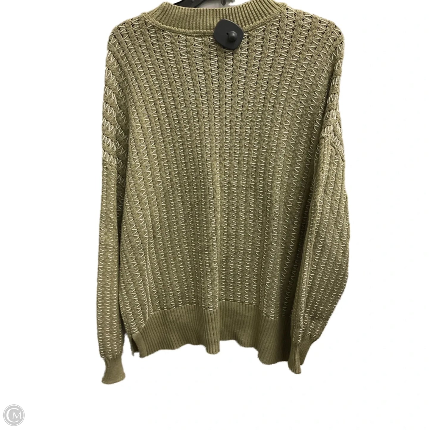 Sweater By Bke In Green & White, Size: M