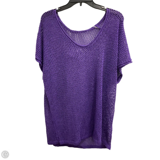 Top Short Sleeve By Chicos In Purple, Size: 20