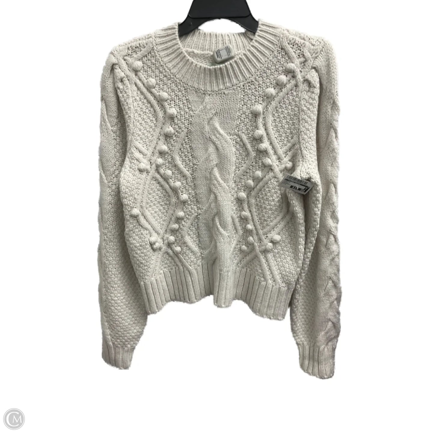 Sweater By Clothes Mentor In White, Size: S