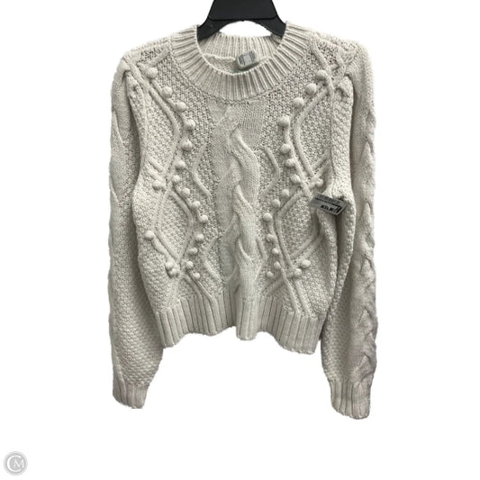 Sweater By Clothes Mentor In White, Size: S