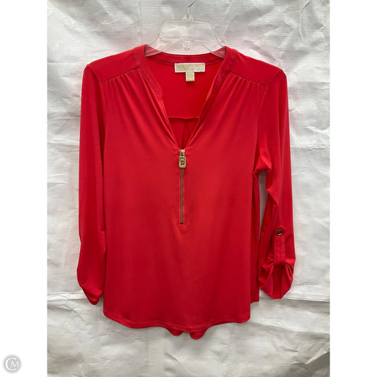 Top 3/4 Sleeve By Michael By Michael Kors In Pink, Size: S