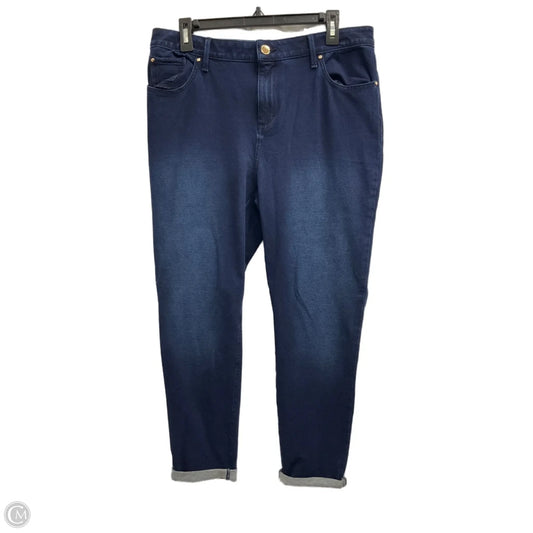 Jeans Boot Cut By Zenergy By Chicos In Blue Denim, Size: L